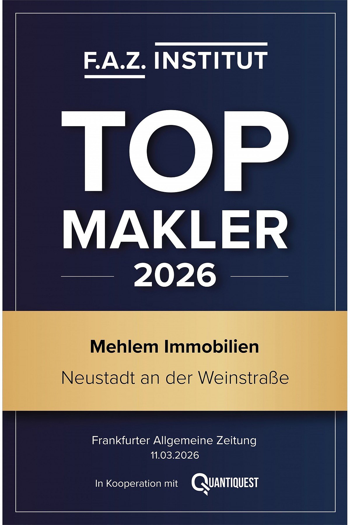 Foto Ein exklusives Qualit�tssiegel f�r h�chste Kompetenz, Vertrauen und herausragenden Immobilienservice