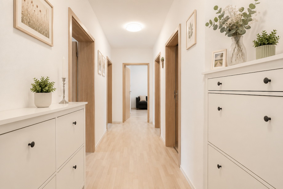 1.OG links Flur Haus Neustadt