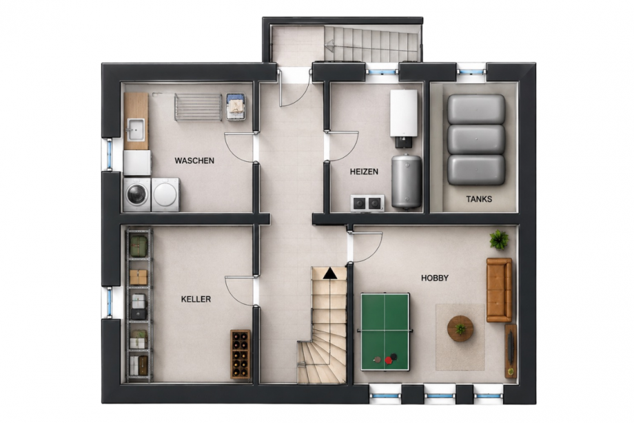 Grundriss KG Haus Gommersheim
