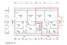 Grundriss WG Nr.6 DG rechts Moderne Dachgeschosswohnung mit 3 Zimmern und Balkon