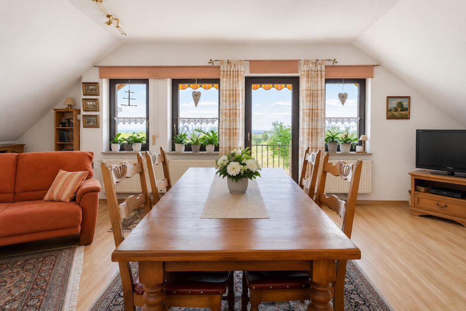 Wohnzimmer DG Gleisweiler Wohnung Gleisweiler