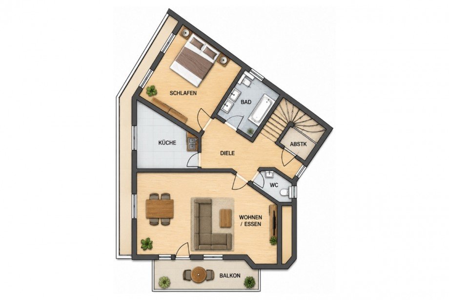 Grundriss DG Gleisweiler Wohnung Gleisweiler