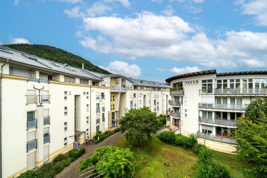 Blick vom Balkon Maisonettewohnung Neustadt