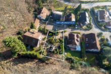 Drohne 2 Filetst�ck in Burrweiler � 701 m� Baugrundst�ck mit spektakul�rem Blick �ber die Weinberge