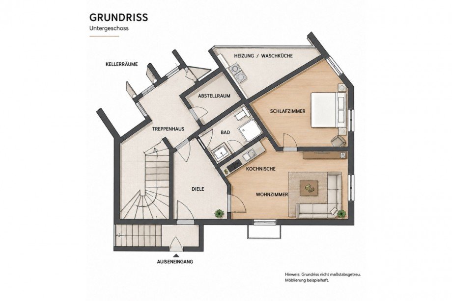Grundriss UG Maikammer Wohnung Gleisweiler