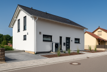 Ansicht Modernes Einfamilienhaus mit Top-Energieeffizienz und gro�z�gigem Wohnkonzept