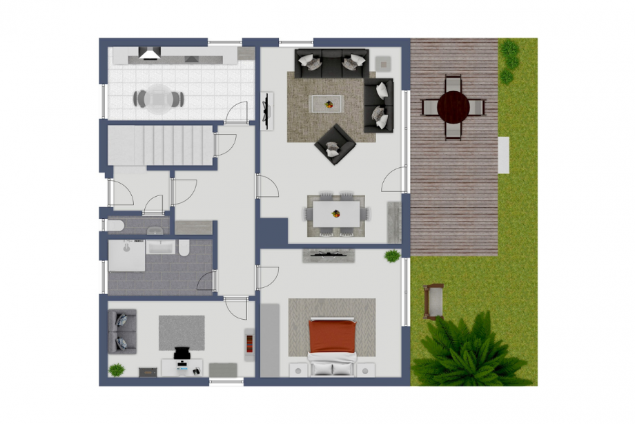 Grundriss EG Schaidt Haus W�rth-Schaidt