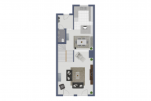 Grundriss Erdgeschoss Attraktives Reihenhaus mit Pool und Garage