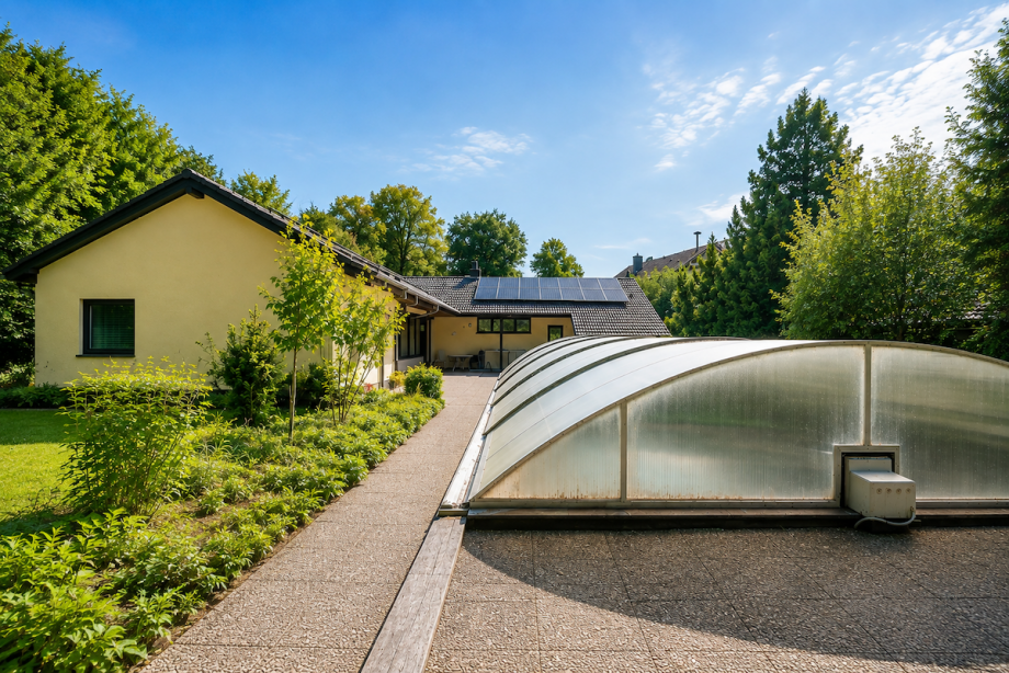 R�ckansicht Bungalow Neustadt