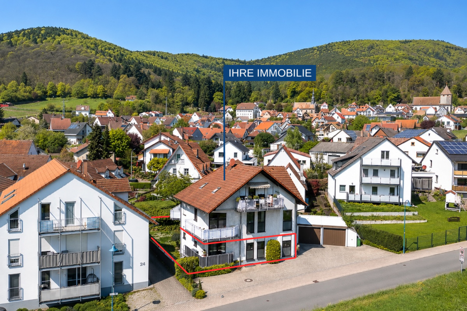 Gleisweiler Drohne markiert Wohnung Gleisweiler
