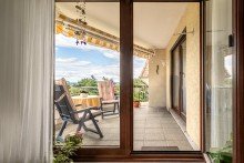 Blick zum Balkon Eigentumswohnung mit traumhafter Aussicht in Top-Lage von Neustadt-Hambach