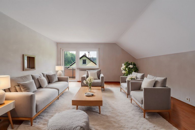 Wohnzimmer Neidenfels Dachgeschosswohnung Sofort bezugsfreie Dachgeschosswohnung mit Balkon und Stellplatz