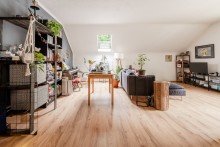 Wohnzimmer 1 Moderne Dachgeschosswohnung mit 3 Zimmern und Balkon