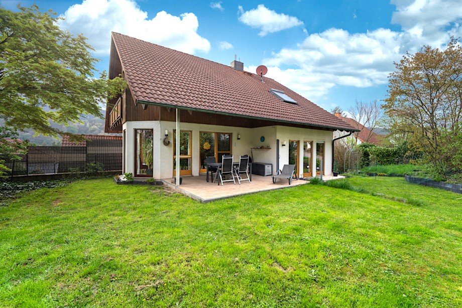 R�ckansicht Garten Haus Annweiler